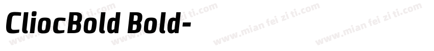 CliocBold Bold字体转换